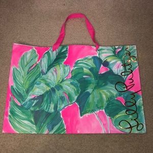 Large Lilly Pulitzer Shopping Bag - Painted Palms